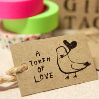 yamakami-letters GIFt TAG ギフトタグ・荷札　A TOKEN OF LOVE