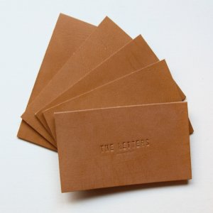 画像2: THE LETTERS 本革ハギレシリーズ　レザー名刺カード