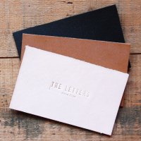 THE LETTERS 本革ハギレシリーズ　レザー名刺カード