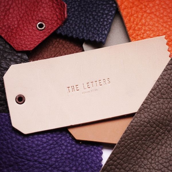 THE LETTERS 本革ハギレシリーズ レザータグ Lサイズ 